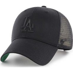 47brand - Czapka Los Angeles Dodgers Branson MVP. Czarne czapki z daszkiem męskie marki 47brand, z poliesteru. Za 89,90 zł.
