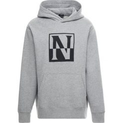Napapijri BAODING Bluza z kapturem medium grey melange. Szare bluzy męskie rozpinane marki Napapijri, l, z materiału, z kapturem. Za 389,00 zł.