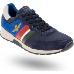 SNEAKERSY Aeronautica Militare. Niebieskie sneakersy męskie Aeronautica Militare, na sznurówki. Za 729,00 zł.
