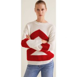 Mango - Sweter Andrew. Szare swetry klasyczne damskie Mango, l, z dzianiny, z okrągłym kołnierzem. W wyprzedaży za 69,90 zł.