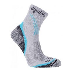 Skarpetki damskie: Bridgedale Skarpety damskie Cool Fusion Run Qw-ik Bridgedale szare r. 38-40