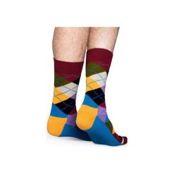 Skarpetki Happy Socks AR01-048. Czerwone skarpetki męskie Happy Socks, z bawełny. Za 24,43 zł.