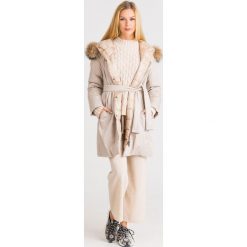 PŁASZCZ RAME Max Mara Weekend. Brązowe kurtki damskie z materiału. Za 1547,40 zł.