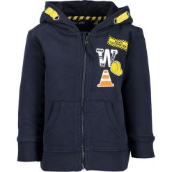 Bluza w kolorze granatowym. Niebieskie bluzy niemowlęce BLUE SEVEN Kids, bez wzorów, z bawełny, bez rękawów, bez kaptura. W wyprzedaży za 39,95 zł.