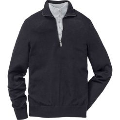 Sweter Regular Fit bonprix czarny. Czarne swetry męskie bonprix, s, bez wzorów, bez kołnierzyka, bez kaptura. Za 44,99 zł.