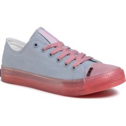 Trampki BIG STAR - FF274260 Blue. Szare półbuty damskie BIG STAR, bez wzorów, z gumy, bez zapięcia. Za 129,00 zł.