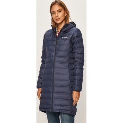 Columbia - Kurtka puchowa. Czerwone kurtki damskie Columbia, s, bez wzorów, z poliesteru, długie, z kapturem. W wyprzedaży za 499,90 zł.