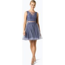 Laona - Damska sukienka wieczorowa, lila. Szare sukienki damskie marki Laona, s, bez wzorów, z koronki, eleganckie, bez kołnierzyka, bez rękawów. Za 799,95 zł.