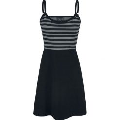 Pussy Deluxe Pretty Stripes Dress Sukienka czarny/szary. Czarne sukienki na komunię marki Pussy Deluxe, xs, w paski, z bawełny, z dekoltem na plecach. Za 99,90 zł.