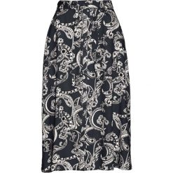 Spódnica z wiskozy bonprix czarno-biel wełny z nadrukiem. Czarne spódniczki damskie bonprix, w paski, z wiskozy. Za 37,99 zł.