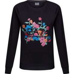 Bluza EA7 EMPORIO ARMANI Czarny. Czarne bluzy damskie z nadrukiem marki EA7 Emporio Armani, z bawełny. Za 490,00 zł.