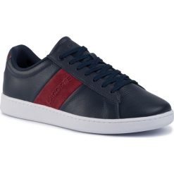 Sneakersy LACOSTE - Carnaby Evo 319 1 Sma 738SMA00145A5 Nvy/Dk Red. Niebieskie sneakersy męskie Lacoste, na co dzień, bez wzorów, ze skóry, bez zapięcia. Za 449,99 zł.