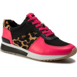 Sneakersy MICHAEL MICHAEL KORS - Allie Trainer 43T9ALFS3L Neon Pink. Czarne półbuty damskie MICHAEL Michael Kors, ze skóry ekologicznej. Za 799,00 zł.