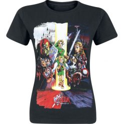 The Legend Of Zelda All Together Koszulka damska czarny. Czarne bluzki damskie The Legend Of Zelda, m, z nadrukiem, z okrągłym kołnierzem. Za 32,90 zł.