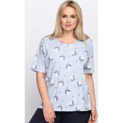 Niebieski T-shirt Impartial. Niebieskie t-shirty damskie Born2be, l. Za 59,99 zł.