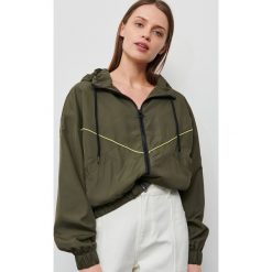 Lekka kurtka z kapturem - Khaki. Brązowe kurtki damskie Reserved, bez wzorów, z kapturem. Za 99,99 zł.