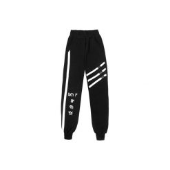 BLACK SWEATPANTS "LUCK IS ON MY SIDE". Czarne spodnie damskie Mar.ska, s, z bawełny. Za 190,00 zł.