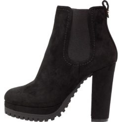 Botki damskie lity: Buffalo Botki na obcasie black
