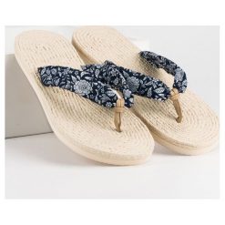 Tomsy damskie: Japonki espadryle AX BOXING niebieskie