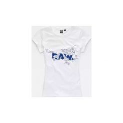 T-shirty z krótkim rękawem G-Star Raw D12288 2757 ART2. Białe t-shirty damskie G-Star RAW, s, bez wzorów, retro, bez kołnierzyka. Za 103,94 zł.
