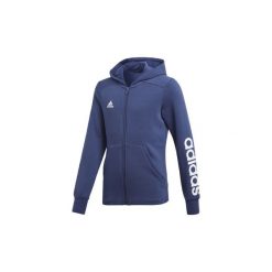 Bluzy dresowe Dziecko adidas Bluza z kapturem Essentials 3-Stripes Mid. Niebieskie bluzy chłopięce marki Adidas, z dresówki. Za 125,30 zł.