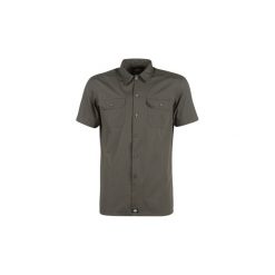 Koszule z krótkim rękawem Dickies TALPA. Szare koszule męskie marki Dickies, s, bez wzorów, bez kołnierzyka, z krótkim rękawem. Za 219,00 zł.