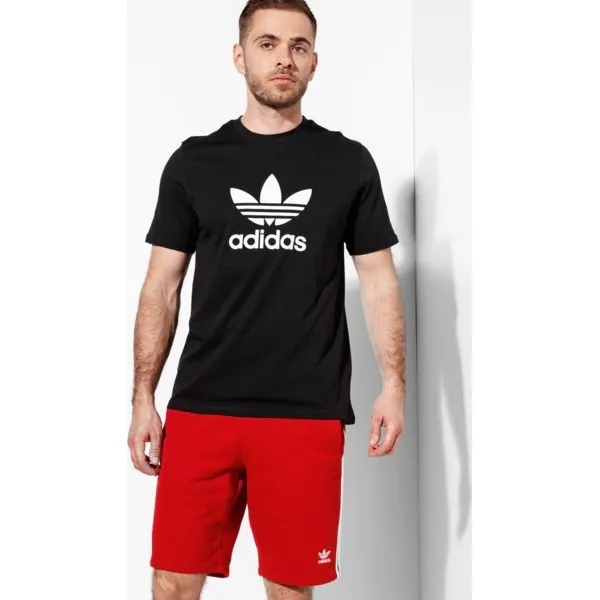 Adidas Koszulka Ss Trefoil Koszulka Adicolor , czarny, rozmiar M. Czarne koszulki męskie Adidas, m, bez wzorów, z bawełny, z klasycznym kołnierzykiem, bez rękawów. Za 129,99 zł.