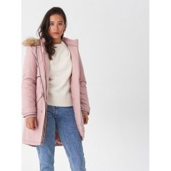 Parka z futrzanym kapturem - Różowy. Różowe parki damskie House, s, bez wzorów, z futra. Za 229,99 zł.