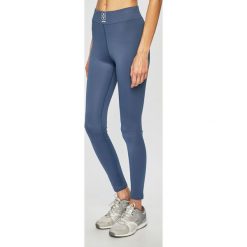 Gym Hero - Legginsy Indygo. Niebieskie spodnie damskie Gym Hero, m, bez wzorów, z dzianiny. W wyprzedaży za 99,90 zł.