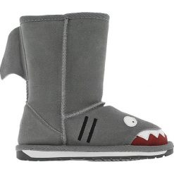 Emu Australia - Botki dziecięce Shark Putt. Szare botki dziewczęce EMU Australia, z okrągłym noskiem, bez zapięcia. W wyprzedaży za 269,90 zł.