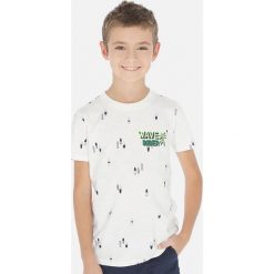 Mayoral - T-shirt dziecięcy 128-172 cm. Niebieskie t-shirty chłopięce Mayoral, z nadrukiem, z bawełny, bez rękawów. Za 64,90 zł.