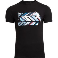 T-shirt męski TSM612 - czarny - Outhorn. Czarne koszulki męskie marki Outhorn, na lato, m, bez wzorów, z bawełny, bez kołnierzyka. W wyprzedaży za 29,99 zł.