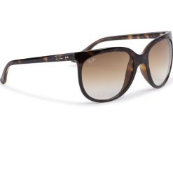 Okulary przeciwsłoneczne RAY-BAN - Cats 1000 0RB4126 710/51 Brown/Brown. Pomarańczowe okulary przeciwsłoneczne damskie Ray-Ban. W wyprzedaży za 419,00 zł.