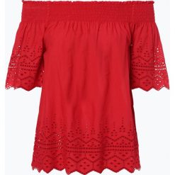 ONLY - Bluzka damska – Onlshery, czerwony. Czerwone bluzki damskie ONLY, w koronkowe wzory, z koronki, bez kołnierzyka, bez rękawów. Za 79,95 zł.