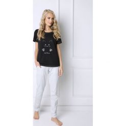 Aruelle - Piżama Catwoman Long. Białe piżamy damskie Aruelle, s, z nadrukiem, z bawełny, bez rękawów. W wyprzedaży za 109,90 zł.