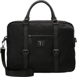 Trussardi Jeans BROOKLYN Aktówka black. Czarne aktówki męskie Trussardi Jeans, z jeansu. W wyprzedaży za 431,40 zł.