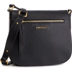 Torebka TWINSET - Tracolla 191TO8104 Nero 00006. Czarne listonoszki damskie Twinset, bez wzorów, ze skóry ekologicznej, bez dodatków. W wyprzedaży za 409,00 zł.