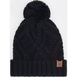 Czapka z pomponem - Czarny. Czarne czapki damskie Reserved, bez wzorów. Za 49,99 zł.