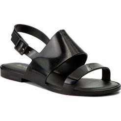 Sandały MELISSA - Classy Ad 31897 Black 01003. Czarne klapki damskie Melissa, bez wzorów, z tworzywa sztucznego, bez obcasa, na obcasie. W wyprzedaży za 109,00 zł.