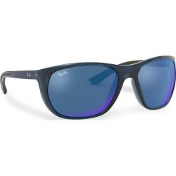 Okulary przeciwsłoneczne RAY-BAN - 0RB4307 643855 Transparent Blue/Blue. Niebieskie okulary przeciwsłoneczne męskie Ray-Ban, z tworzywa sztucznego. W wyprzedaży za 469,00 zł.
