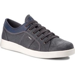 Sneakersy GEOX - U Warrens B U820LB 0NB22 C9002 Dk Grey. Szare sneakersy męskie Geox, na co dzień, bez wzorów, ze skóry, bez zapięcia. W wyprzedaży za 259,00 zł.