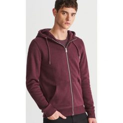Rozpinana bluza z kapturem - Bordowy. Czerwone bluzy męskie Reserved, s, bez wzorów, z kapturem, bez rękawów, z kapturem. Za 119,99 zł.