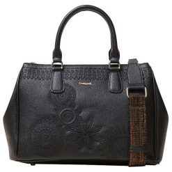 Desigual Torebka Bols Dark Amber Cabo Negro 19saxpca 2000. Żółte torebki klasyczne damskie marki Desigual, bez wzorów, bez dodatków. Za 369,00 zł.