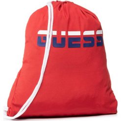 Plecak GUESS - O02Z08 WO049 G587. Czerwone plecaki męskie Guess, z aplikacjami, z materiału, sportowe. Za 129,00 zł.