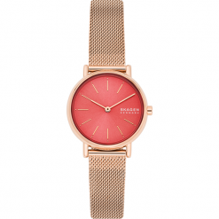 Zegarek SKAGEN - Signatur SKW2868 Gold/Red. Czerwone zegarki damskie Skagen. Za 349,00 zł.