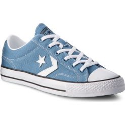 Trampki CONVERSE - Star Player Ox 160556C Aegean Storm/White/Black. Niebieskie półbuty męskie Converse, bez wzorów, ze skóry, sportowe, bez zapięcia. W wyprzedaży za 199,00 zł.