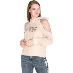 Pinko Tabatha Bluza Beżowy. Brązowe bluzy damskie Pinko, l, z nadrukiem, z bawełny, bez rękawów, bez kaptura. Za 1007,95 zł.