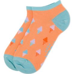 Skarpety Niskie Damskie FREAK FEET - SLOD-PIK Kolorowy Pomarańczowy. Pomarańczowe skarpetki damskie Freak Feet, bez wzorów, z elastanu. Za 15,00 zł.