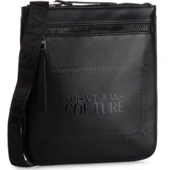 Saszetka VERSACE JEANS COUTURE - E1YUBB11 40332 M57. Czarne torby męskie skórzane Versace Jeans Couture, bez wzorów, z jeansu, młodzieżowe. Za 519,00 zł.