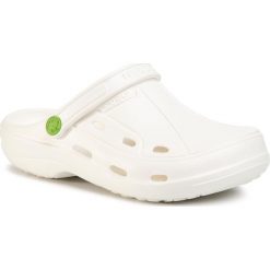 Klapki COQUI - Tina 1353-100-3100 Pearl. Białe klapki damskie Coqui, bez wzorów, z tworzywa sztucznego, bez obcasa. Za 49,00 zł.